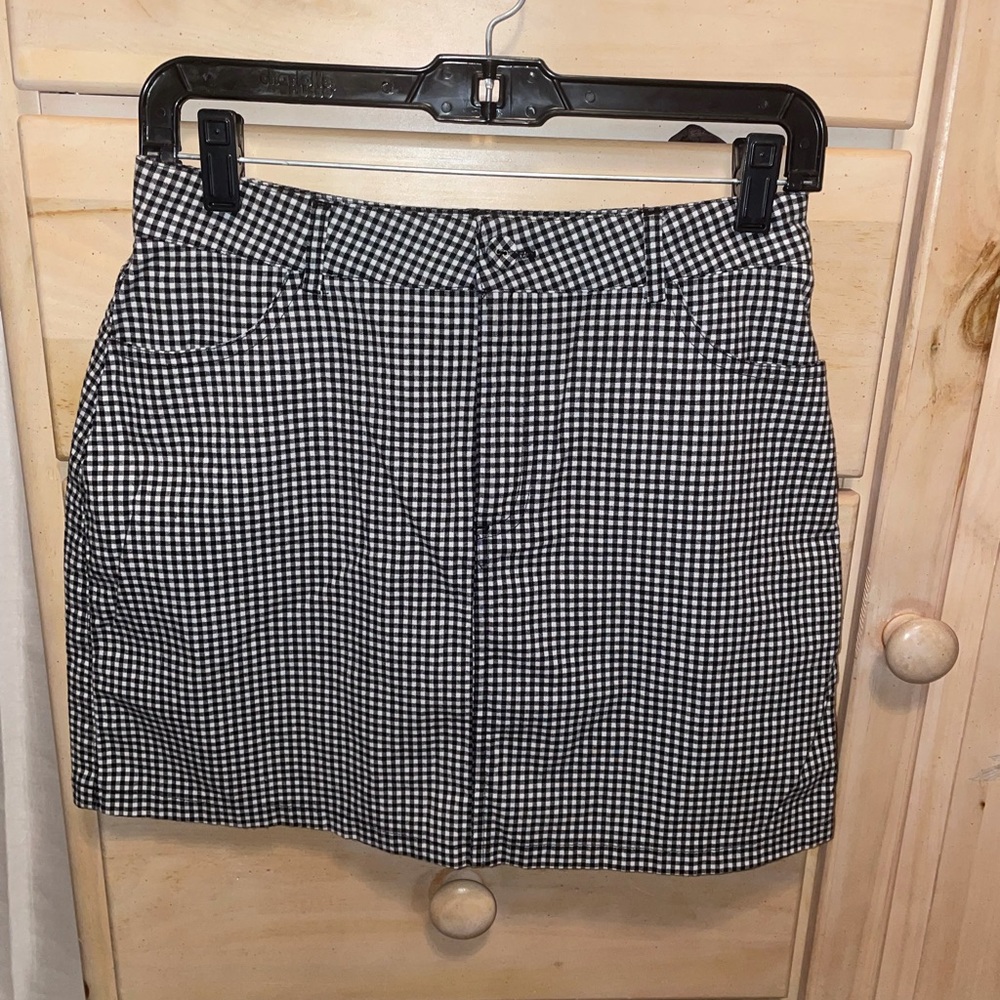 Checkered Mini Skirt